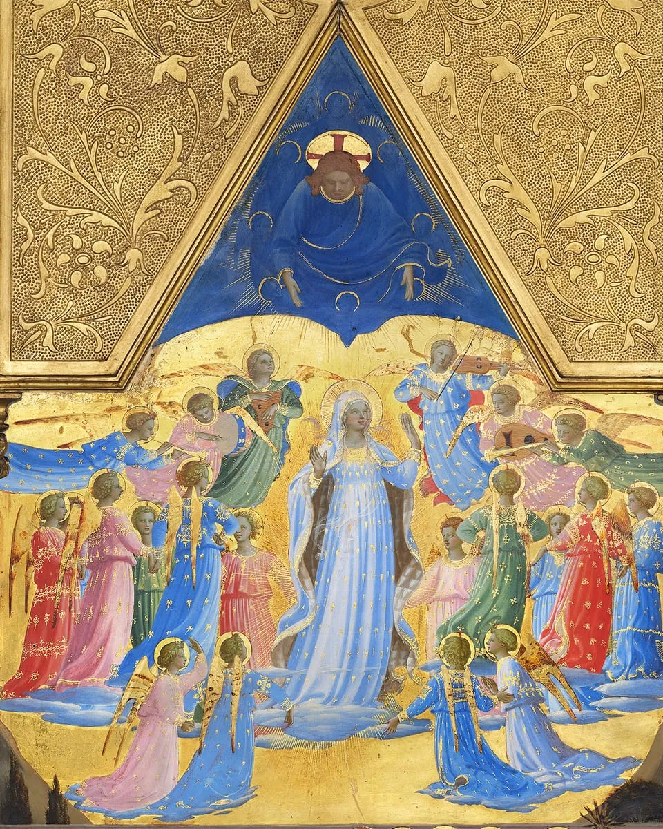 The Dormition and Assumption of the Virgin (detail: Assumption), Fra Angelico
