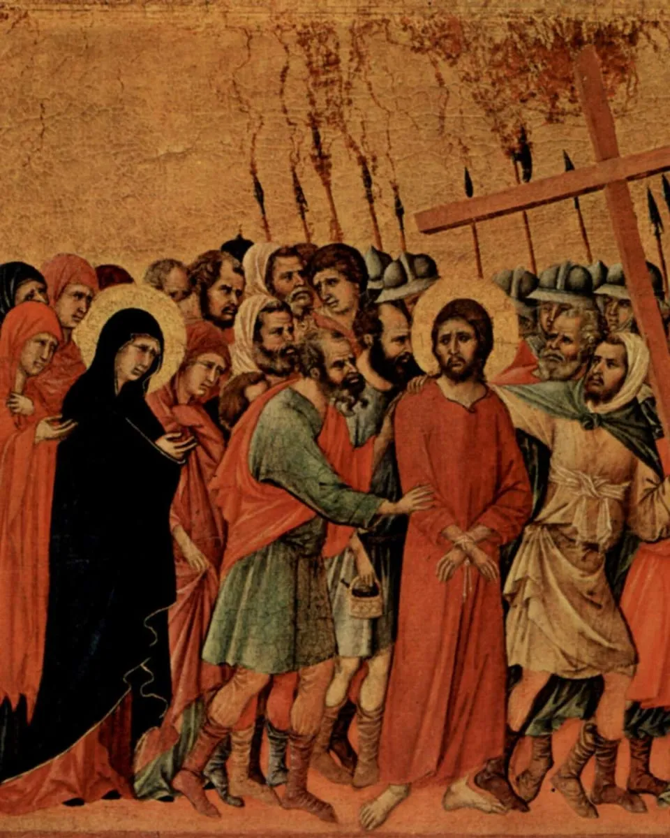 Way to Calvary (Maestà, back), Duccio di Buoninsegna
