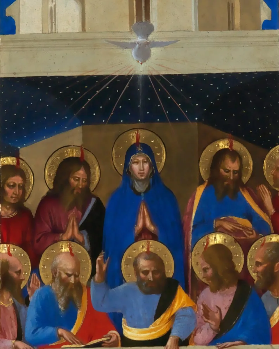 Pentecost (right wing of the Corsini Triptych), Fra Angelico