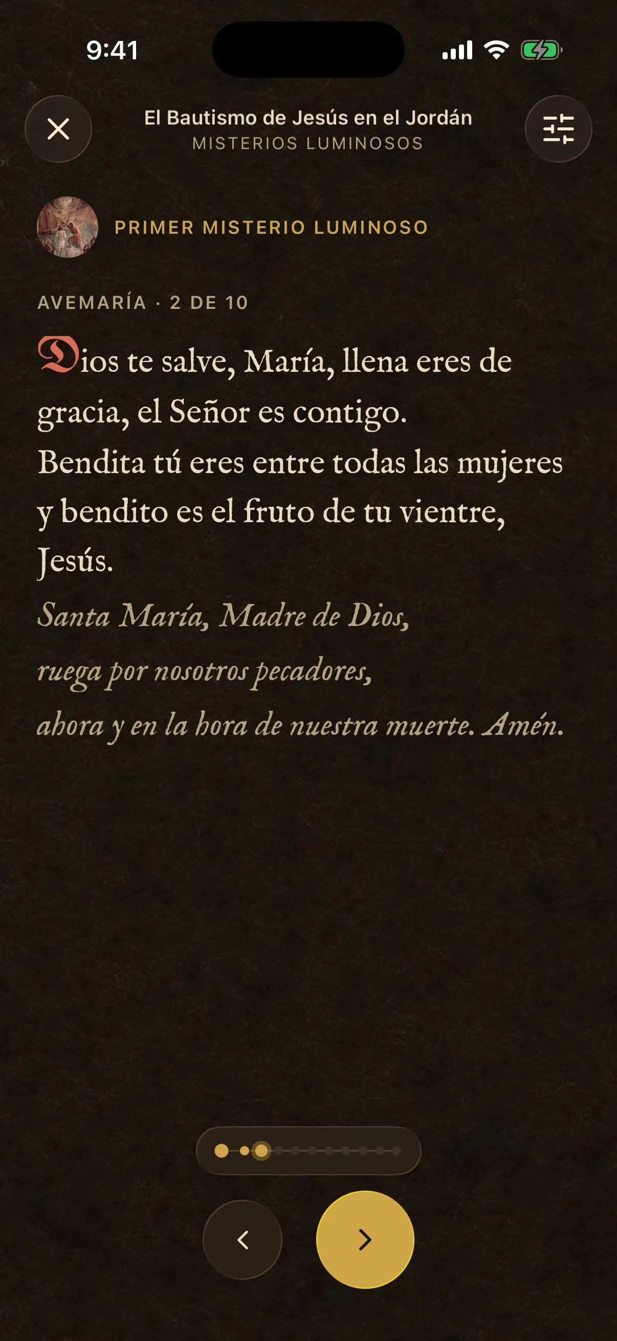 Reza con voz