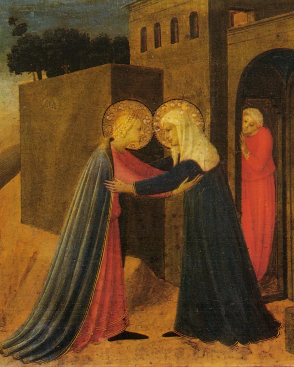 Visitation (predella of the Cortona Annunciation), Fra Angelico